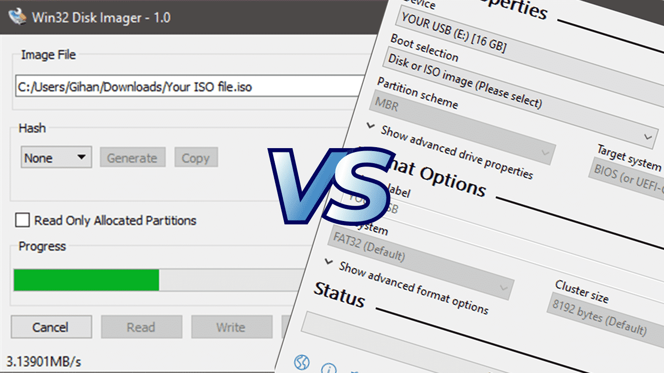 Win32-Disk-Imager-vs-Rufus